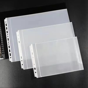 50pcs Transparent Folder Bag A4 B5 A5 Horizontal Documents Sheet Protectors Filing Products Paper Refills Office School Supplies 240314