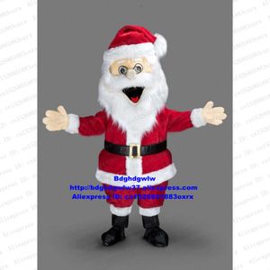 Trajes de mascote Pai Natal Papai Noel Cláusula Kriss Kringle Mascot Costume Personagem de desenho animado Festival Presente Cerimônia de boas maneiras Zx2468