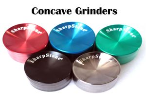 Conbstone Concave Grinders Herb Smoking 40505563mm 4 Warstwy Metalowe strzały cynkowe Kruszarki Ziołowe 8105748