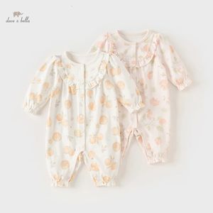 Dave Bella Baby Jumpsuit Romper Born Creeper Spring Girlsカジュアルファッション甘い素敵な穏やかなDB1248273 240307