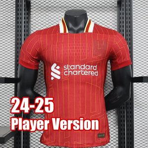 JMXX 24-25 Camisas de futebol Home Away Terceiro Mens Diaz Szoboszlai Amold Salah Mac Allister Uniformes Jersey Man Football Shirt 2024 2025 Versão do jogador