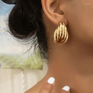 Stud Earrings Geometrically Staggered Line Metal Earring For Women Holiday Party Gift Fashion Jewelry Ear Accessories DE044