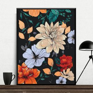 Number 2023 high end fashion digital oil painting handmade painting cure handmade handmade rose flower decoration painting roses