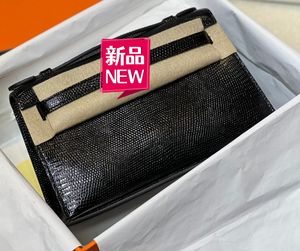 Дизайнерская сумка 22 см Тоты бренд кошелек роскошная сумочка черная ящерица