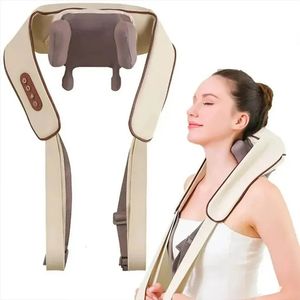 Neck and Shoulder Massager Electric Air Compress Kneading Multifunctional Back Massaging Multiple Parts of the Body 240313