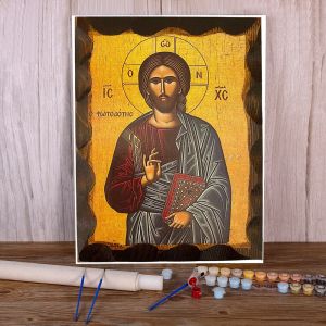 Number Region Orthodox Icon Painting By Numbers Package Oil Paints 40*50 Canvas Pictures Decorative Paintings Kids Wall Handiwork