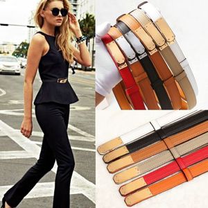 Topsingling Leather Geneine Thin Classic Luxury Belt Designer Women's Lock Belts الشهيرة Coat Coat Coat Summer Decoration SK1926