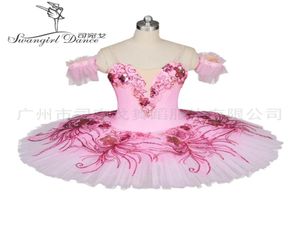 BT8980A Pancake Costume Platter Ballrina Pink Peach Fairy Princess Nutracker Professional Tutu Women5025775
