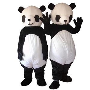 2024 Nya vuxna Panda -maskot kostymer av hög kvalitet tecknad karaktärsdräkt kostym karneval vuxna storlek halloween julfest Carnival Party