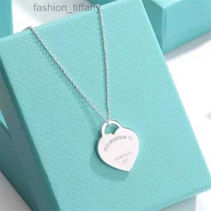 Designer halsband Guldhalsband hjärthalsband lyxiga smycken Designer halsband Rose Gold Valentine Day Gift Jewelry Withbox Fast Girls Gift