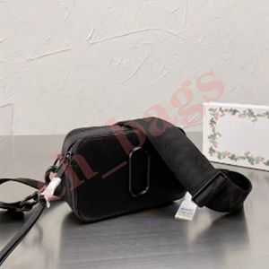 5A Designer Mens Instantâneo Legal e Elegante Marc Famoso Câmera Pequena Bolsa Crossbody Mini Mulheres Ombro Fivela de Metal Restauração Perfeita