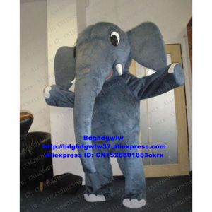 Mascot Costumes Grey Elephant Elephish Mascot Costume Adult Cartoon Postacie strój garnitur dla pieszych rocznica działalności ZX1587