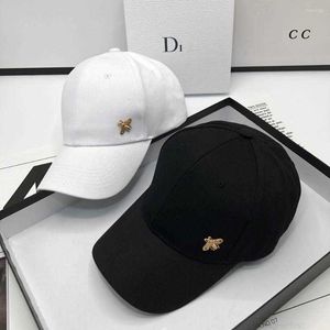 Designer Ball Caps Ball Caps 2024 Spring Metal Bee Women's Baseball Cap Fashion Cotton Coman Mäns Visor Snapback Märkesdesigner Hip Hop Hat Unisex 5y7t 4LR4