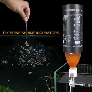 Peças diy salmoura camarão ovos incubadora incubadora artemia ovos kit incubatório tanque de peixes ferramenta para aquário salmoura camarão ovos aquario