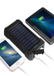 20000mah Solar Power Bank med LED Light Externt batteri Portable Charge Charging Poverbank PowerBank för Samsung Xiaomi iPhone6595967