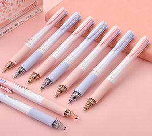 Kulspetspennor 07mm söt sakura körsbärsblommor 4 färger penna 56 pcslot japansk kawaii skoltillbehör brevpapper gåva2180993