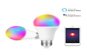 Smart LED -glödlampor WiFi LED -glödlampor 7W RGBCW Magic Light Compatible med Alexa Google Smart Home5420754