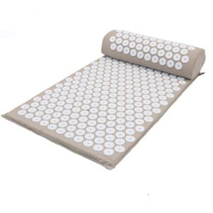 Acupressure Mat Sensi Massage Pillow Set Kuznetsovs Applicator for Neck Foot Yoga with Needle Back Massager Cushion Pad 240307