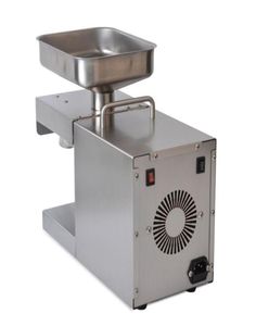 Oljepress rostfritt stål Oilpressmaskin Automatisk oljeutvinning Peanut Coconut Olive Extractor Expeller 220v5853803