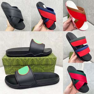 Tasarımcı Slaytlar Moda Çizim Çizgili Kauçuk Slayt Karşılıklı Platform Ayakkabı Lüks Düz UNISEX BEACH İZLER Banyo Ev Sandalet Flip Flops 35-46 Kutu 440