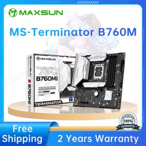 MAXSUN Terminator B760M D4 Placa-mãe de canal duplo 4 * DDR4 PCIE4.0 LGA1700 Suporte Intel 12/13 núcleo (12400F/13400F/13600)