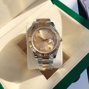 Data 41mm 36mm Uomo e donna Volano automatico Hinery Realizzato in acciaio inossidabile di alta qualità Orologi Orologio da polso impermeabile con vita dell'ago Regalo