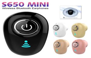 Mini Bluetooth Kopfhörer S650 Stereo Headsets Komfort Sport Kopfhörer Hände Anruf Für Auto Fahren Für iPhone Samsung Mit Pack3128779