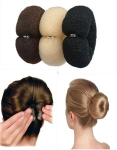 3 cores moda cabelo bun maker donut espuma mágica esponja fácil grande anel hairl ferramentas de estilo poliéster penteado perucas acessórios for7707742