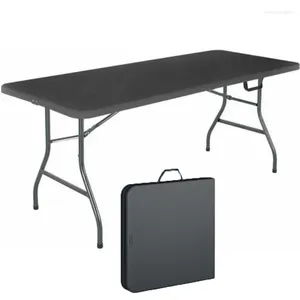 Camp Furniture Cosco 6 piedi nero campeggio tavolo da esterno valigia pieghevole portatile