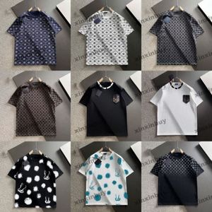 xinxinbuy Men designer Tee t shirt 2024 Italy Letter printing short sleeve cotton women gray black white S-4XL