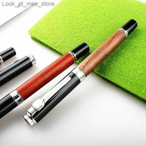 Fountain Pens Fountain Pens Jinhao Wooden Fountain Pen High Quality 0.5mm Nib 2 Colors Luxury Wood Ink Pens Business Gifts Writing Office School Supplie Q240314
