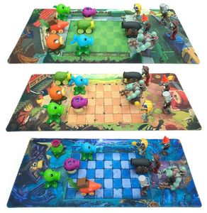 Plants Vs Zombies Game Plan Map Waterproof Film Plastic Mat Color Printed Decorative Operational Layout Stance Kid Toy LJ2009289256692