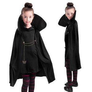 Cartoon El Transylvania Mavis Cosplay Costume Fancy Girls Black Cape Coat Wig With Tshirt Pants Halloween Carnival Costume1214255