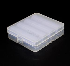 500pcslot Transparent Battery Storage Box Case Holder Box för 18650 Batteri med krokhållare 4x186503361774
