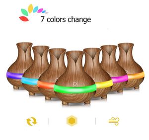 USB Wood Grain Essential Oil Diffuser Ultrasonic Air Humidifier Household Aroma Diffuser air fresher Aromatherapy Mist Maker DHL s9776446