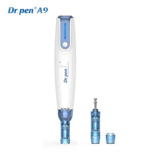 caneta autêntica Ultima A9 sem fio Microneedling Pen MTS Therapy Derma Auto Pen Facial SkinCare Baionet Derma Cartridge