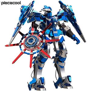 3Dパズルピースクールパズル3DメタルモデルキットBlue Mech Diy Toys Jigsaw Birthday Valentines Day Gifts for Teen 240314