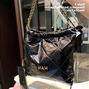 Designer Tote Bag CC Bucket Shoulder Bags For Girls Genuine Leather Gold Or Silver Chain Drawstring Womens Small Handbags Cheap Branded Qhlp