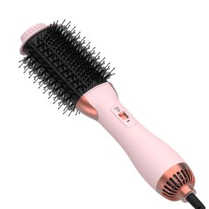 Dryers LISAPRO 1000W OneStep Hot Air Brush Volumizer PLUS 2.0 Hair Dryer and Hair Styler New Black Golden Hair Curler Brush