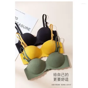 Bras Small Breast Push Up Underwear Girls' Korean-Style Summer Bra Wireless Thin Sexy Girl Anti-Sagging Seamless