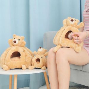 Gaiolas hamster rede inverno quente veludo pequeno animal de estimação gaiola sono ninho cama para cobaias ouriço esquilo gaiola acessórios dropshipping