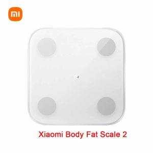 Balanças Xiaomi Mi Smart Body Fat Scale 2 Bluetooth 5.0 APP Monitor LED Display Digital Body Composition Scale funciona com Mi Fit APP