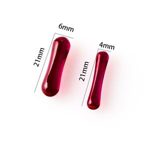 Novas pílulas de rubi Inserir 6mm * 21mm e 4mm * 21mm Adequado para Terp Slurp Quartz Banger Nails Bongos de vidro Dab Rigs
