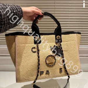 Designerka torba torba łańcucha płócienne dżinsowa torba plażowa ponadgabarytowa torba do pracy na pokładzie duża pojemność torba na zakupy na ramię dla kobiet