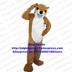 Mascot Costumes Brown Mephitine Yellow Weasel Marten Ermine Sable Mink Ferret Mascot Costume Character Music Carnival Mega-event Zx517