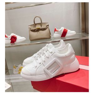High Edition 23 New Water Diamond Little White Snowflake Square Button Lefu Versatile Casual Elevated Board Thick Sole Sports Shoes