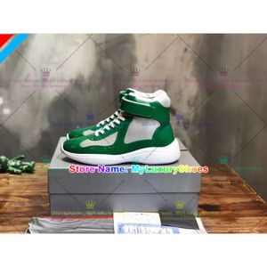 America Cup Sneakers Designer High-Top Sneakers Fashion Men Women Casual Sports Shoes Luxury Net Cloth Leather Rubber Outdoors Sneakers Size 35-47 351