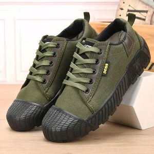 Casual Shoes Outdoor Tactical Low-Top Flat Sports Protective Training Work Canvas Sneakers Loafers For Men