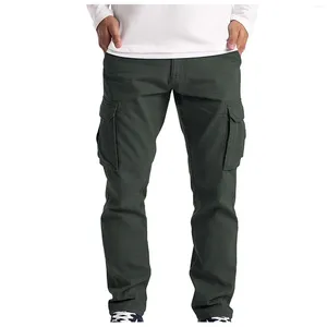 Men's Pants Golf Wear Winter 2024 For Men Cargo Full Multi Pocket Workwear Trousers Plus Size Jogger