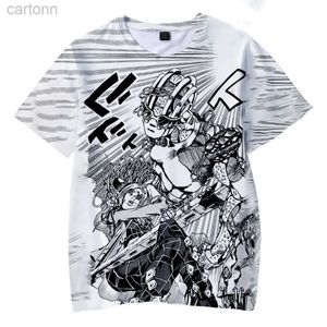 T-Shirts Neue JoJo_s Bizarre Adventure Stone Ocean T-Shirt Männer Mode Stein Ozean Jojo 3D-Druck T-Shirt Kid Hip Hop Tees Kind Top Frauen ldd240314